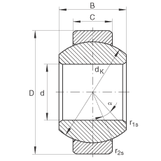 關節軸承 GE10-FO, 根據 DIN ISO 12 240-1 標準，需維護