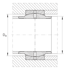 關(guān)節(jié)軸承 GE50-LO, 根據(jù) DIN ISO 12 240-1 標(biāo)準(zhǔn)，需維護