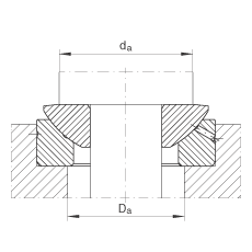 推力關(guān)節(jié)軸承 GE35-AX, 根據(jù) DIN ISO 12 240-3 標(biāo)準(zhǔn)，需維護(hù)